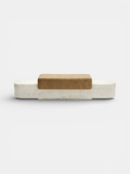 Ran luxury marble bench back view - premium Italian crafted seating furniture with natural stone