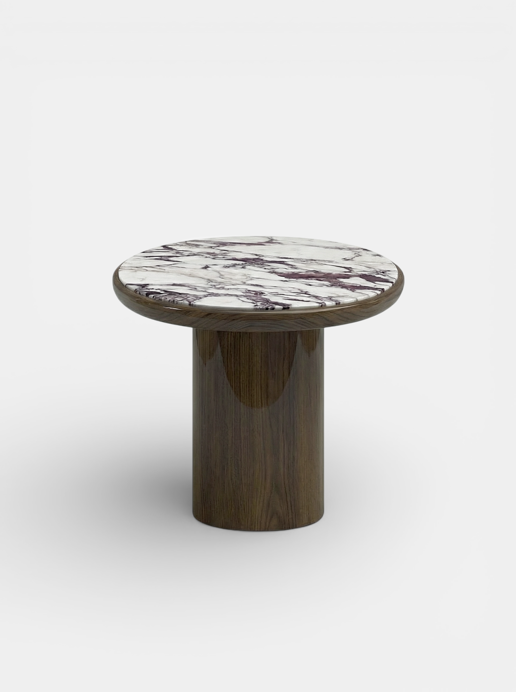Carla dining table wood Calacatta Viola detail - Italian luxury furniture mixed material design