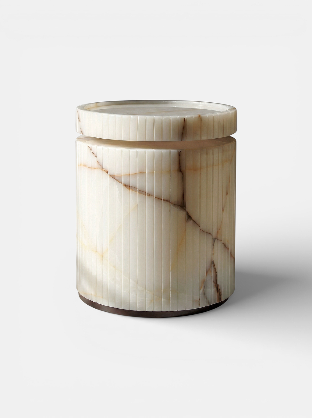 Modern Italian Drey onyx table with natural stone veining patterns - MARBERA luxury marble furniture