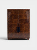 Emilie Dark Burl Wood Storage
