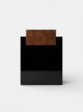 MARBERA Gaia burl wood and black lacquered table - luxury Italian furniture with rich wood grain patterns