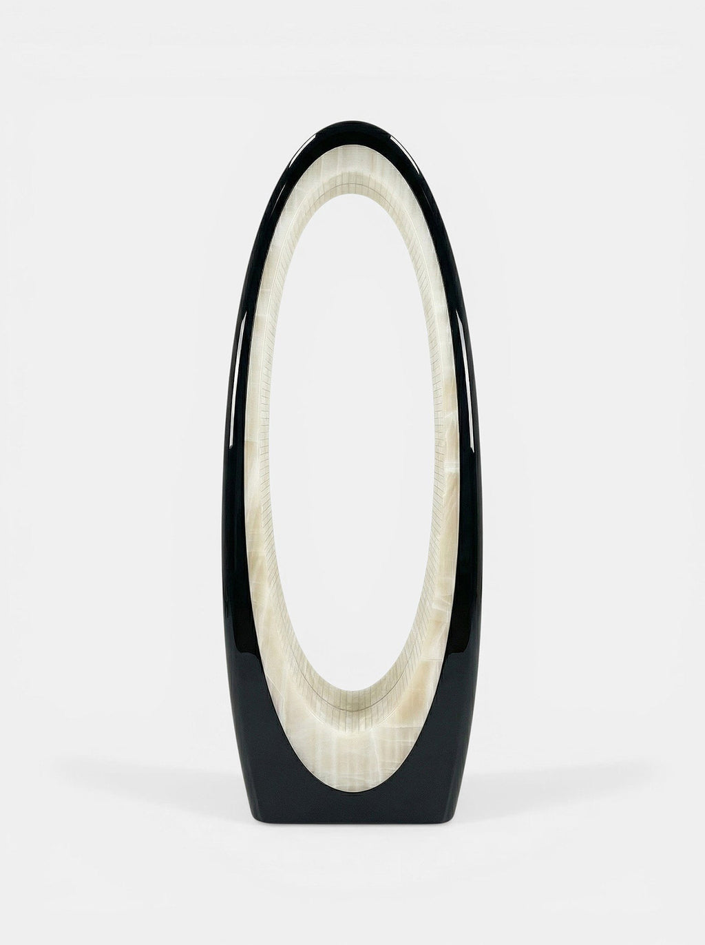 Harch Black And Vanilla Onyx Mirror