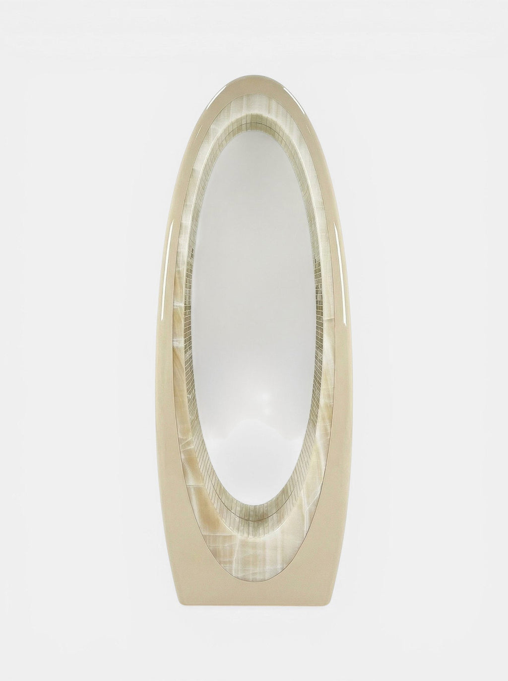 Harch Off-White And Vanilla Onyx Mirror