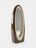Harch Wooden And Off-White Mirror