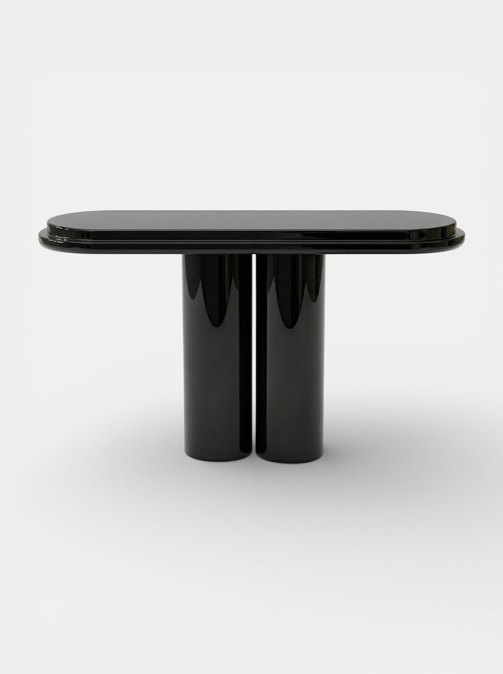 Ida black lacquered console contemporary design - Italian luxury furniture with sleek modern finish