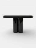 Ida black lacquered console contemporary design - Italian luxury furniture with sleek modern finish