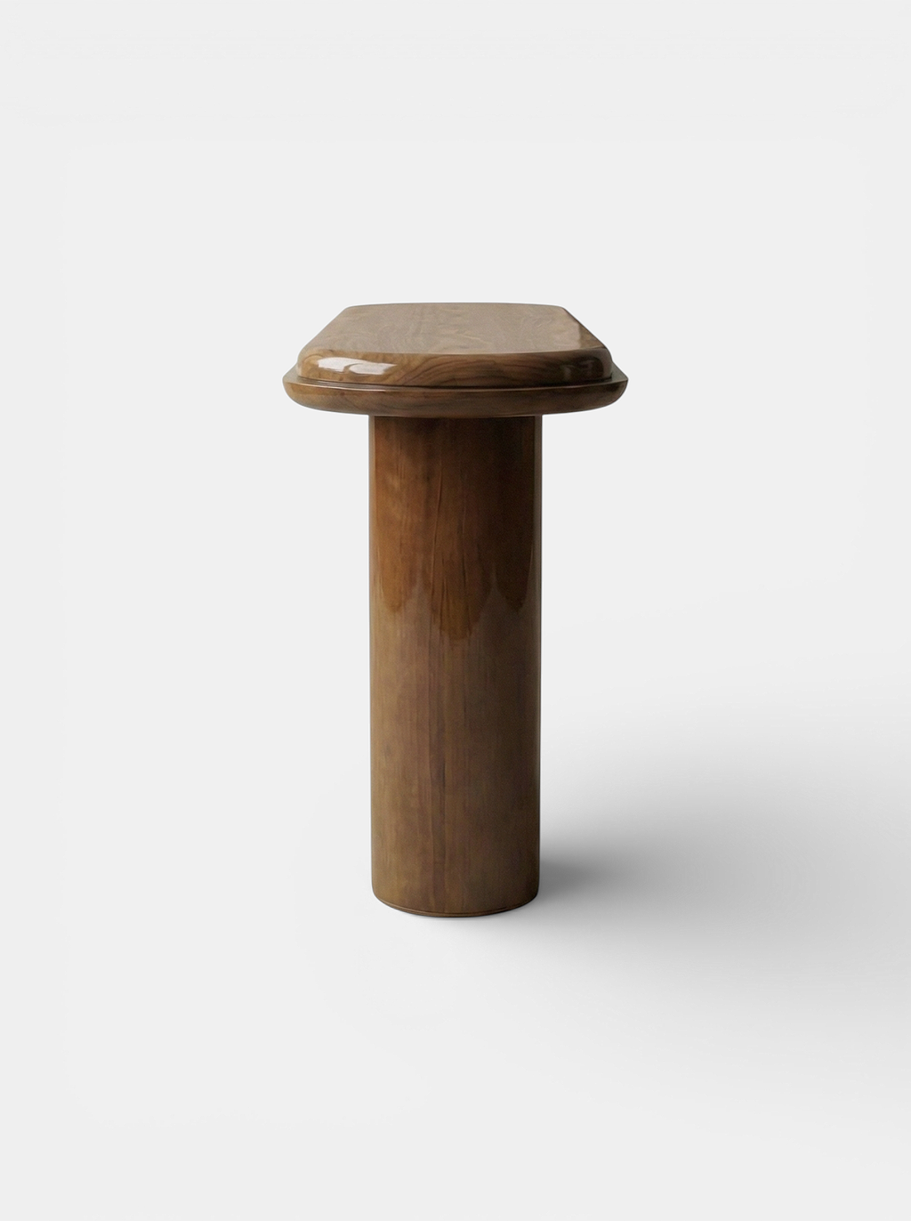 Ida wood console table - Italian luxury furniture with warm wood tones - alternative perspective