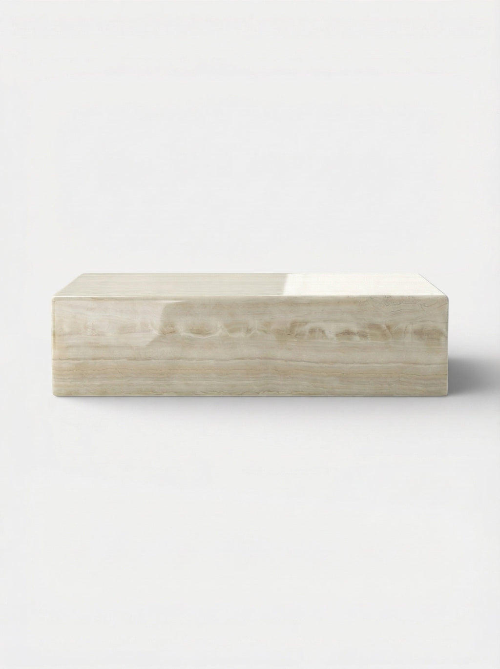 Ivory onyx Bubble Gum coffee table - Italian luxury marble furniture with sculptural design - view 1