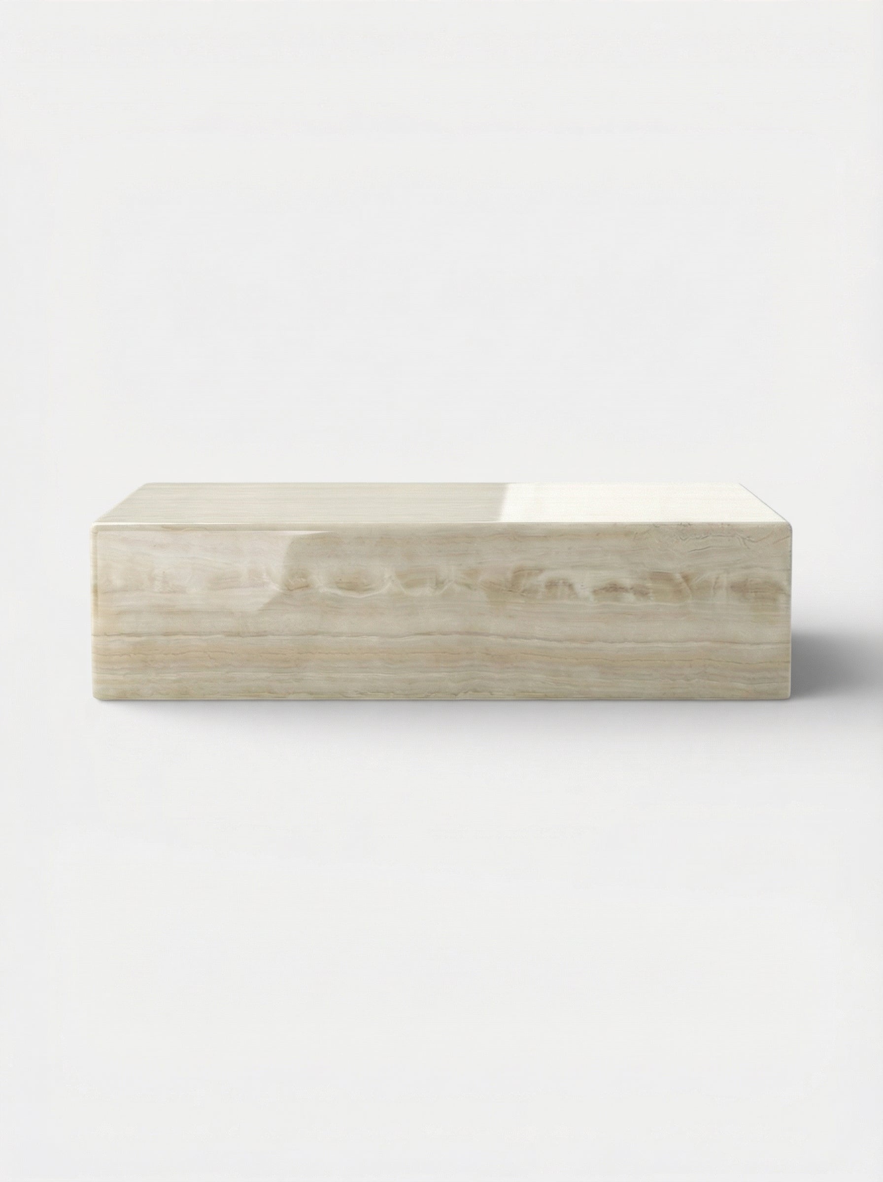 Ivory onyx Bubble Gum coffee table - Italian luxury marble furniture with sculptural design - view 1