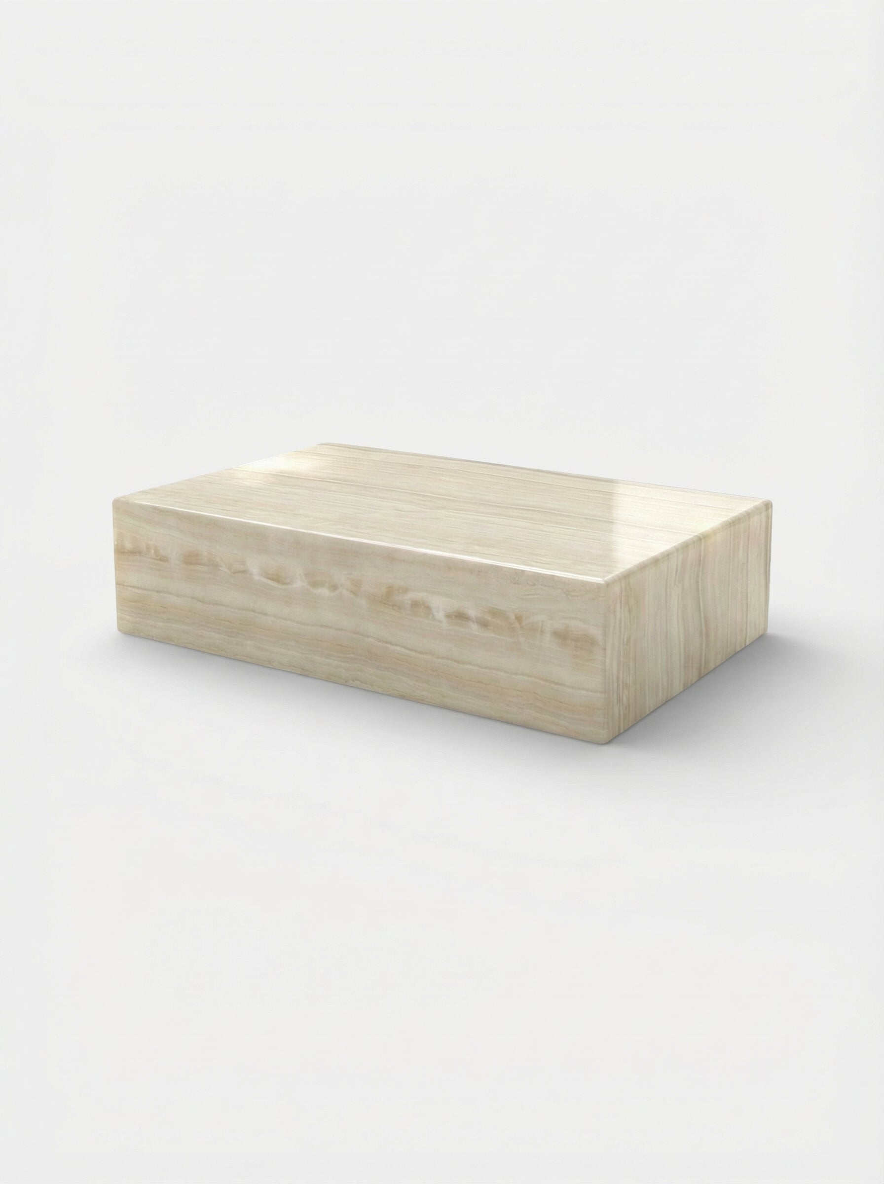 Bubble Gum coffee table ivory onyx - Italian marble furniture with artistic bubble forms - view 2