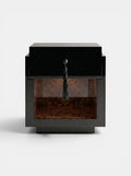 Leo Black And Dark Burl Wood