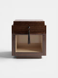 Leo Glossy Wood And Off-white