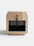 Leo Off-White And Black Wood