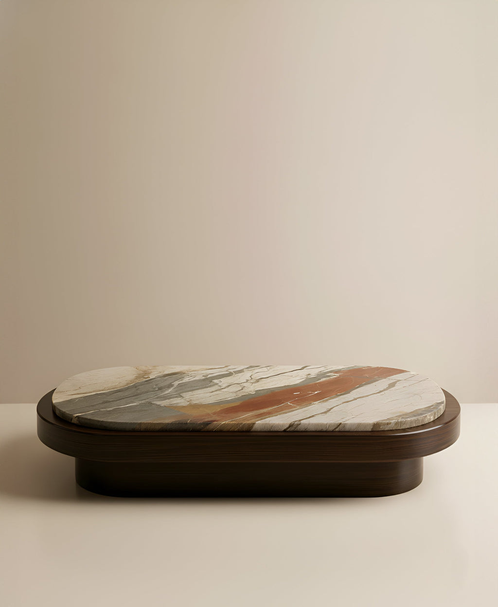 Breccia Fantastica Mirage coffee table lifestyle shot in contemporary living space