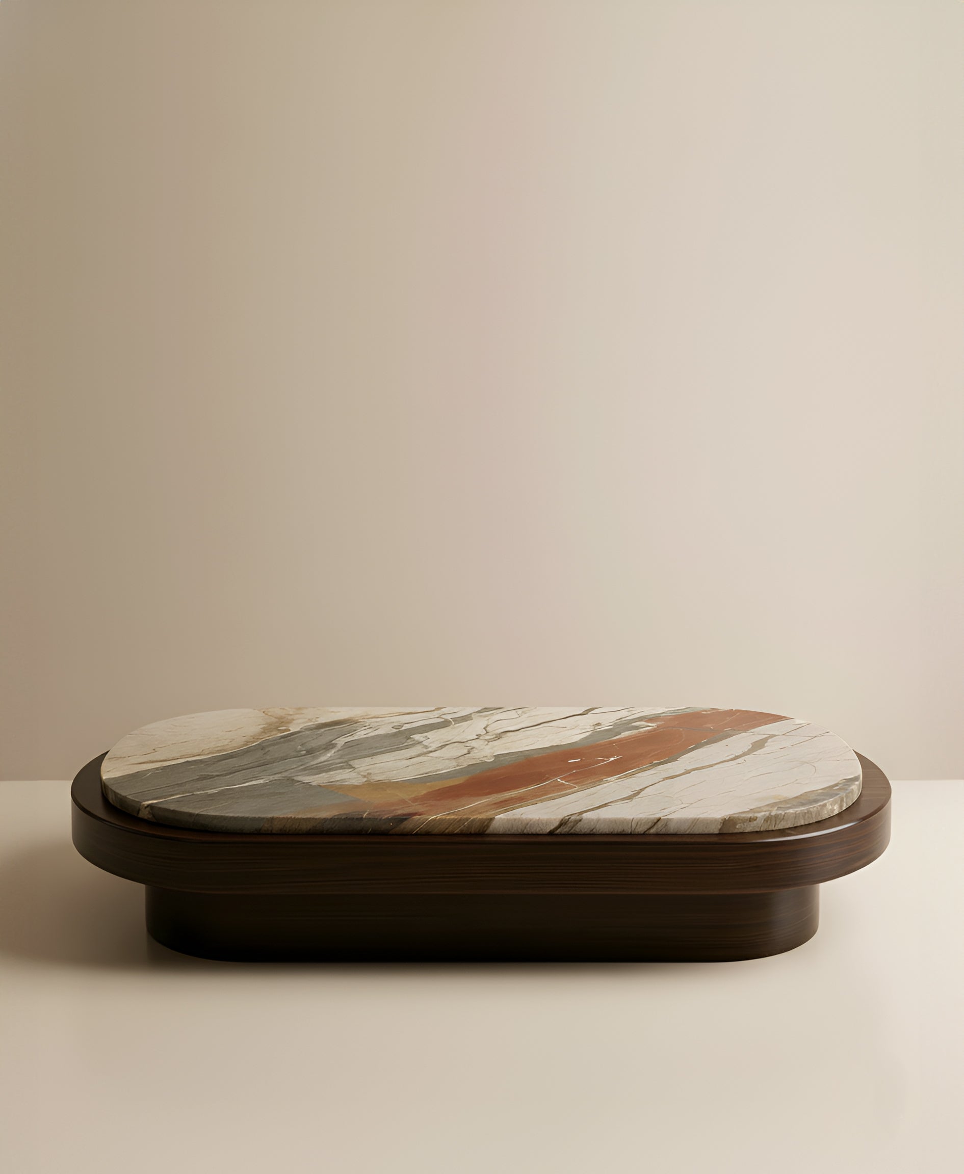 Breccia Fantastica Mirage coffee table lifestyle shot in contemporary living space