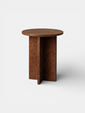 Unique Rosie table in exotic burl wood with rich grain patterns - premium Italian crafted wooden furniture