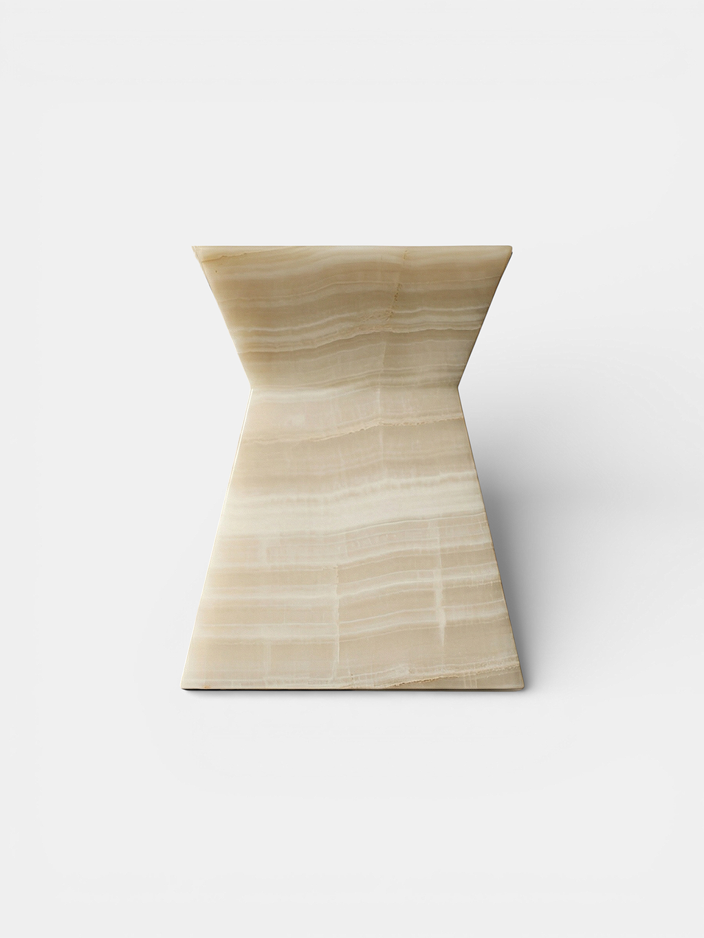MARBERA Aria ivory onyx marble furniture, Italian luxury handcrafted contemporary design piece