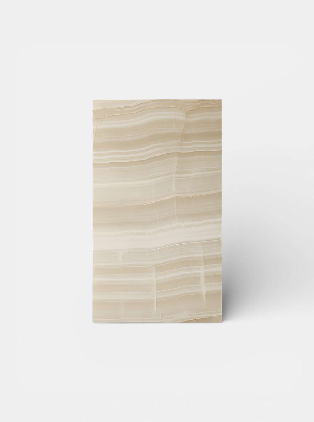 MARBERA ivory onyx plinth - minimalist Italian marble pedestal with natural stone veining patterns