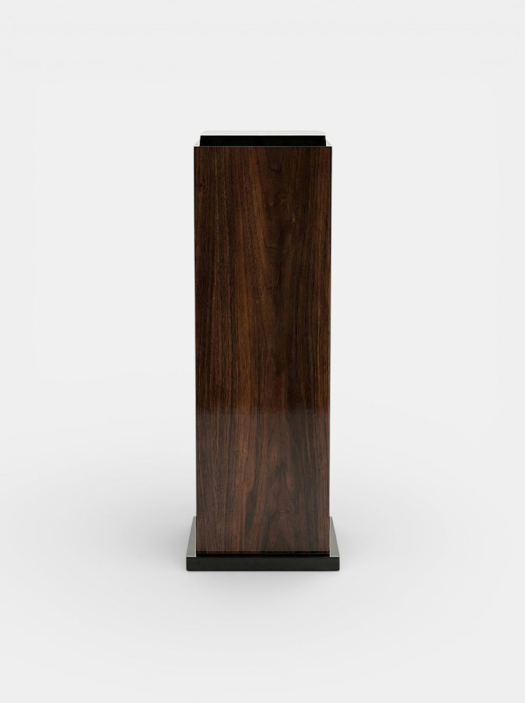 Wood And Black Lacquered Plinth