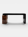 Nina Black And Burl Wood Desk