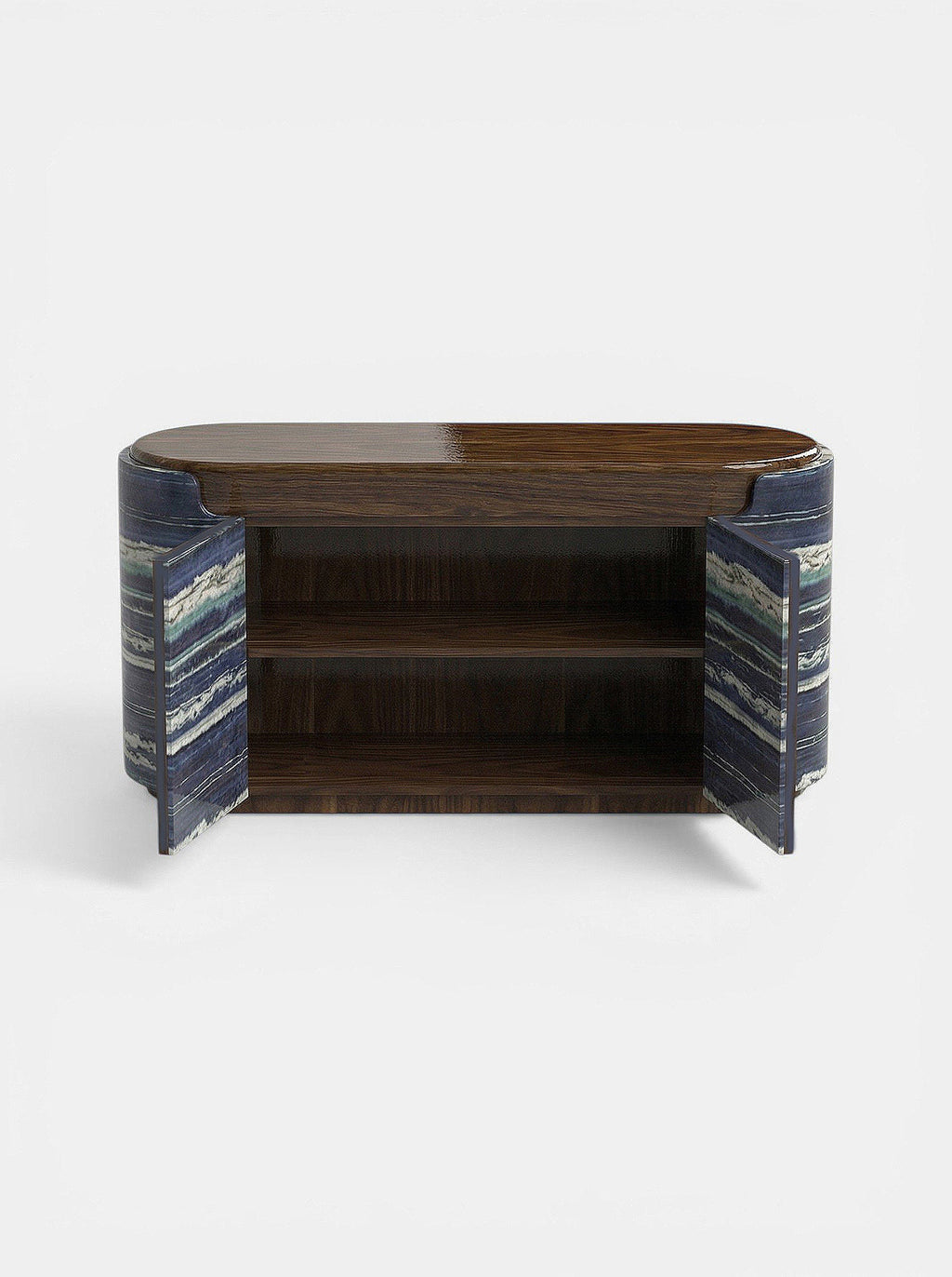 Nori Storage Wood And Bulgari Marble