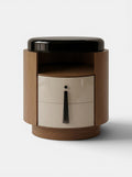 Pompon Oak Off-White And Black