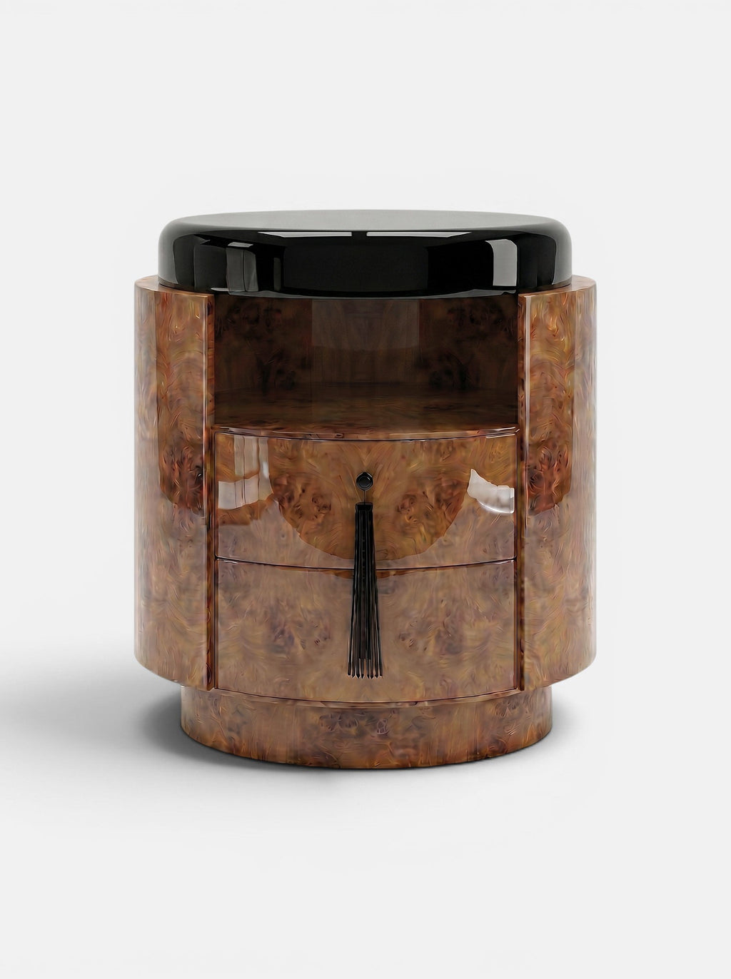 Pompon Burl Wood Honey And Black