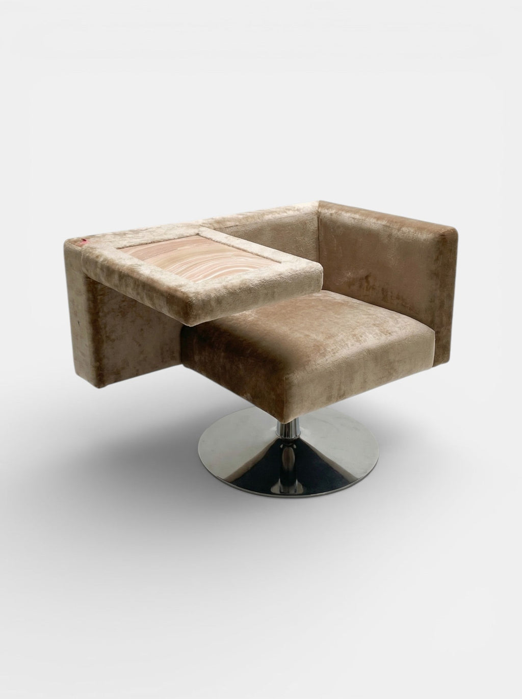 MARBERA MV001 luxury furniture - three quarter right view Italian crafted premium marble design