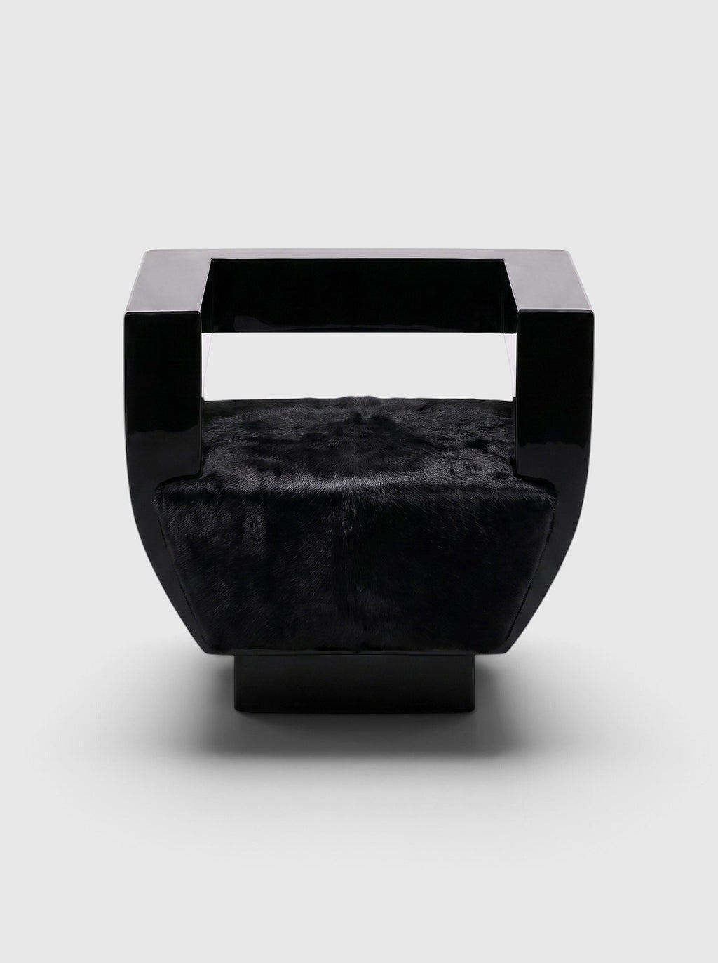 Sora Black Lacquered Wood Chair