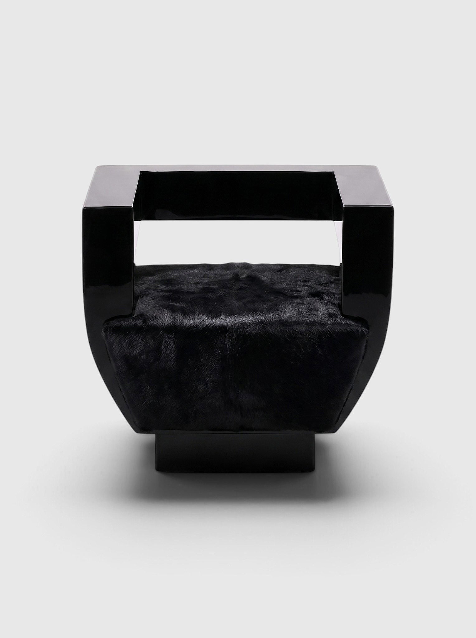 Sora Black Lacquered Wood Chair