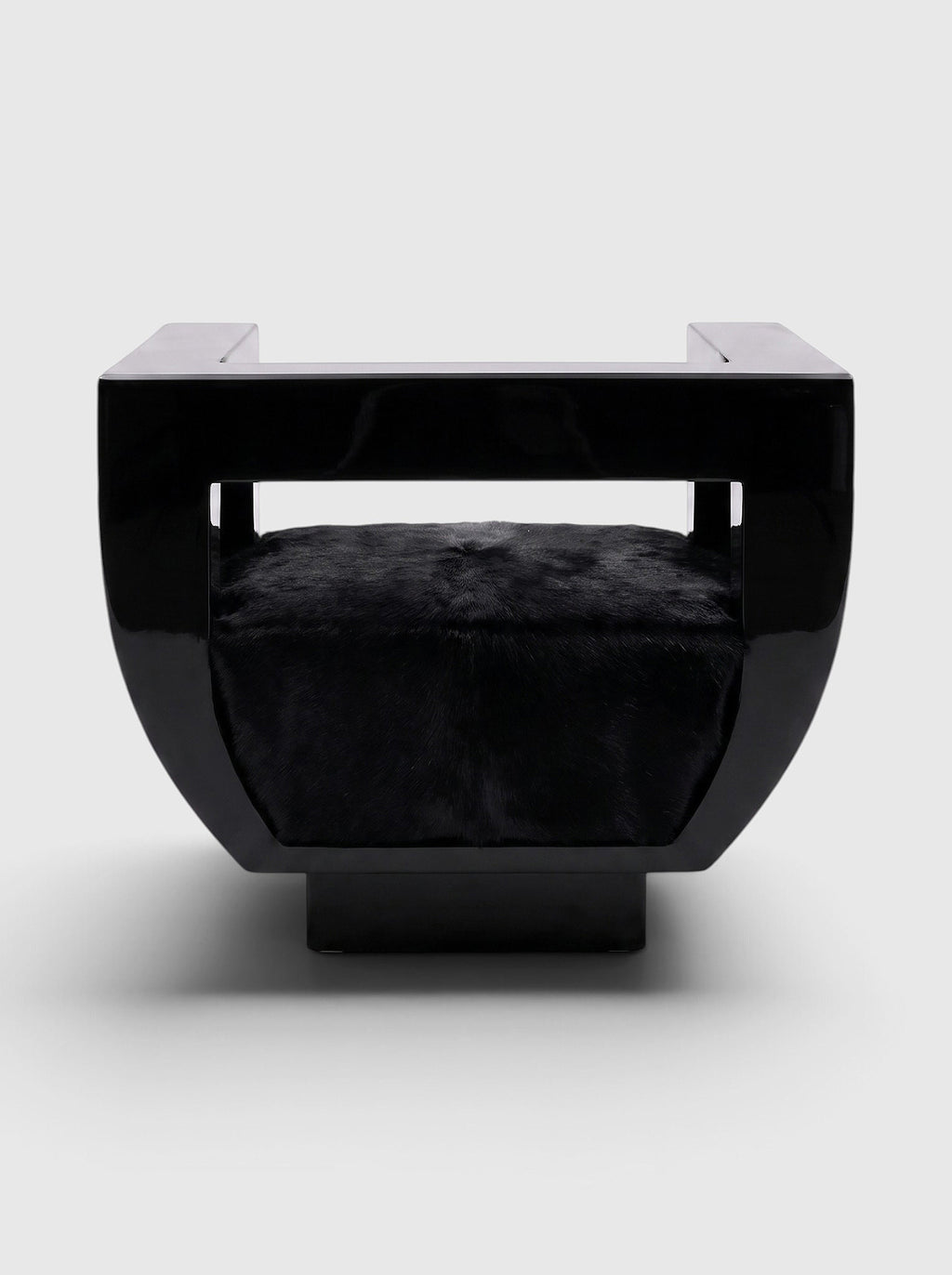 Sora Black Lacquered Wood Chair