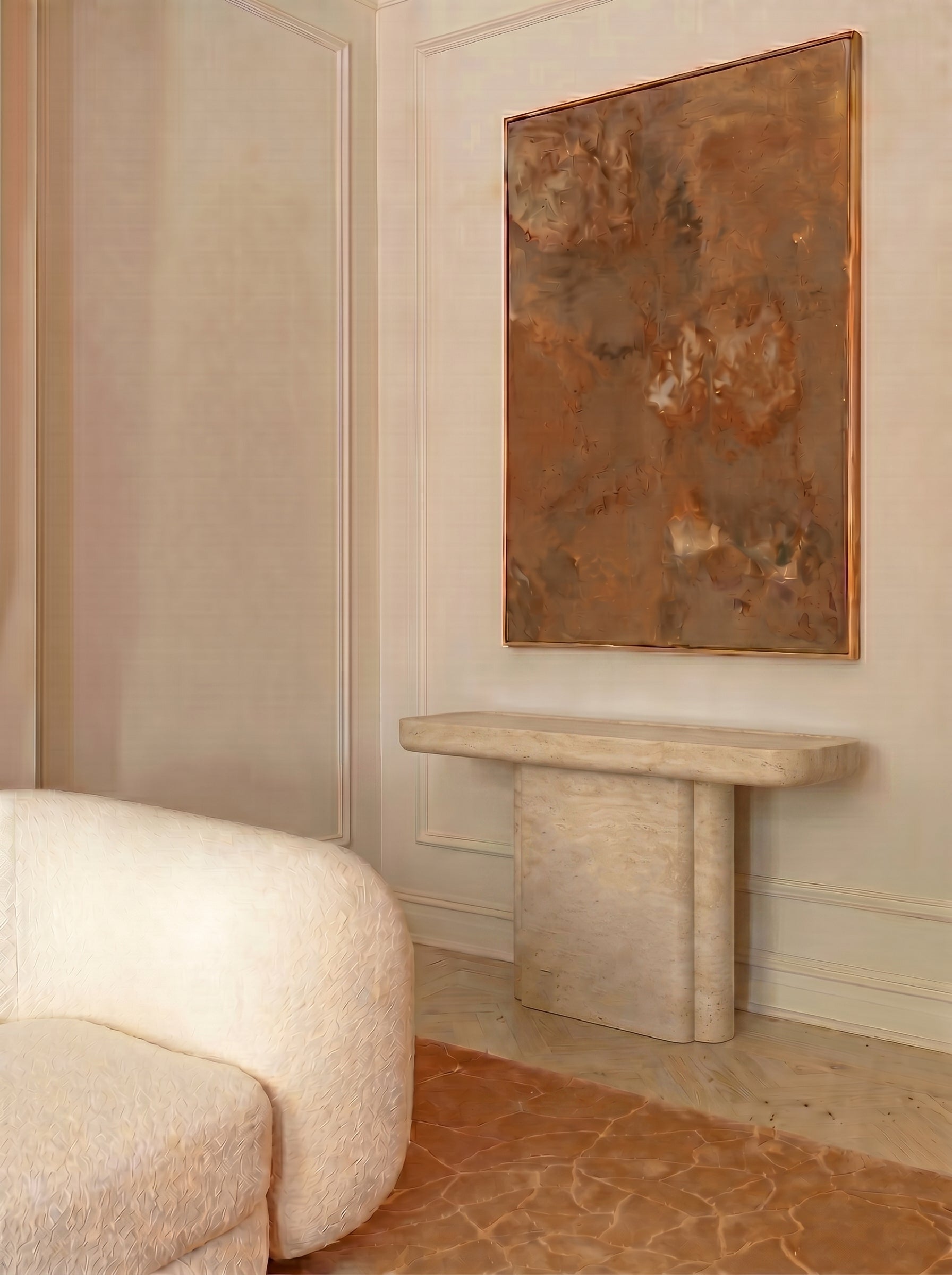 Ugo Travertine Console