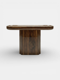 Ugo wooden console in natural wood finish - luxury Italian furniture with contemporary minimalist design