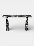 Uma console in Grand Antique marble - luxury Italian furniture with dramatic black and gold stone veining