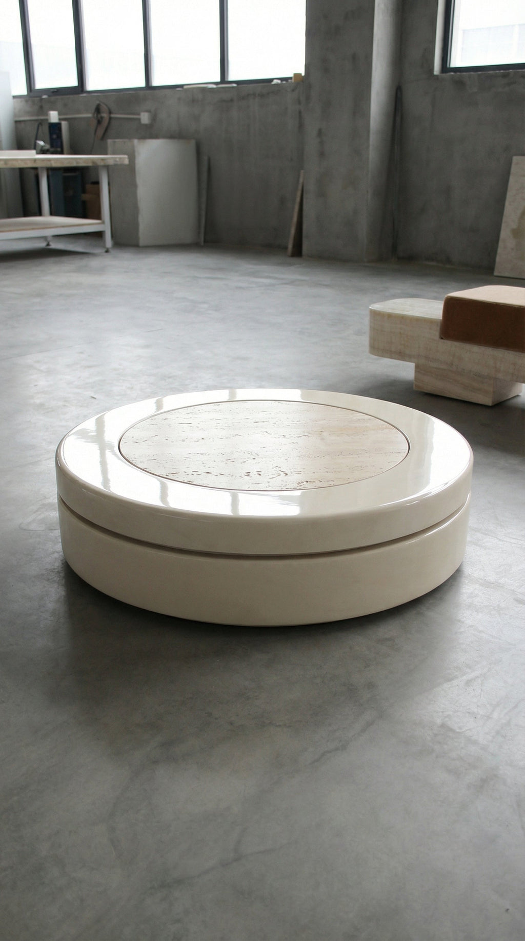 Yoyo Off-White And Travertine