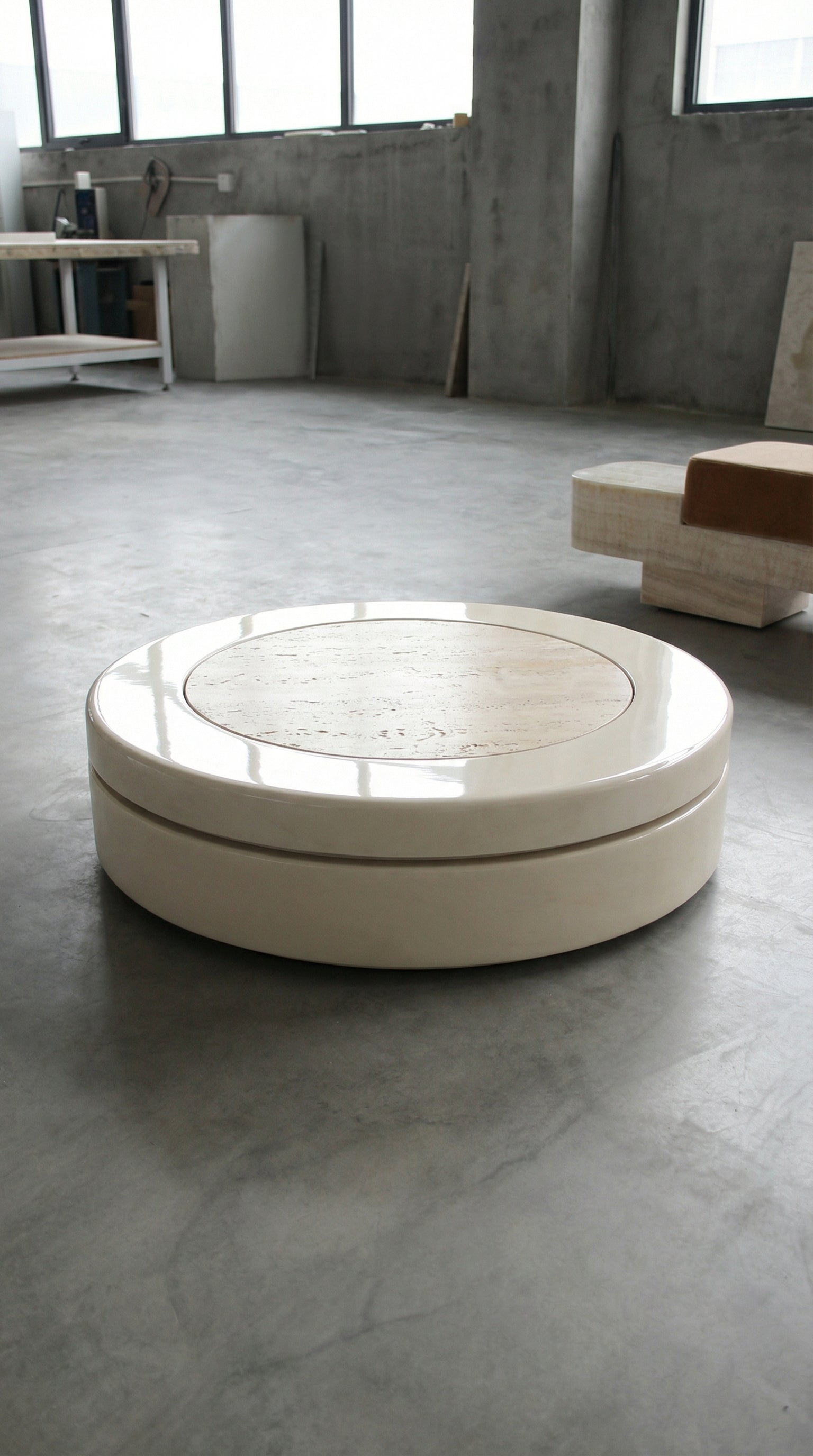 Yoyo Off-White And Travertine